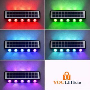 12 Way Solar Wall Light Y30