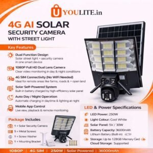 4G AI Solar Camera10x Y153