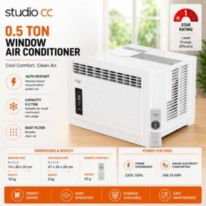 0.5ton Window Ac 1 Star Y257