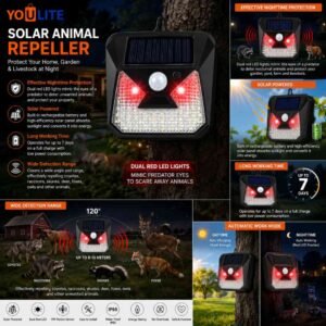 Solar Light + Animal Repeller Y270
